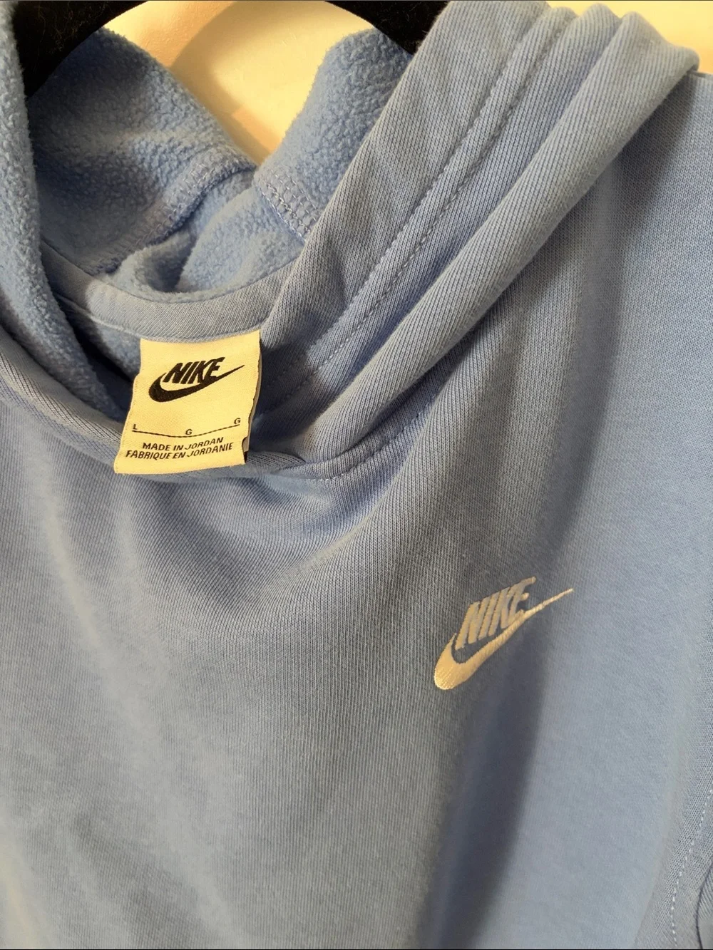 Nike Light Blue Kids Hoodie Sweatshirt